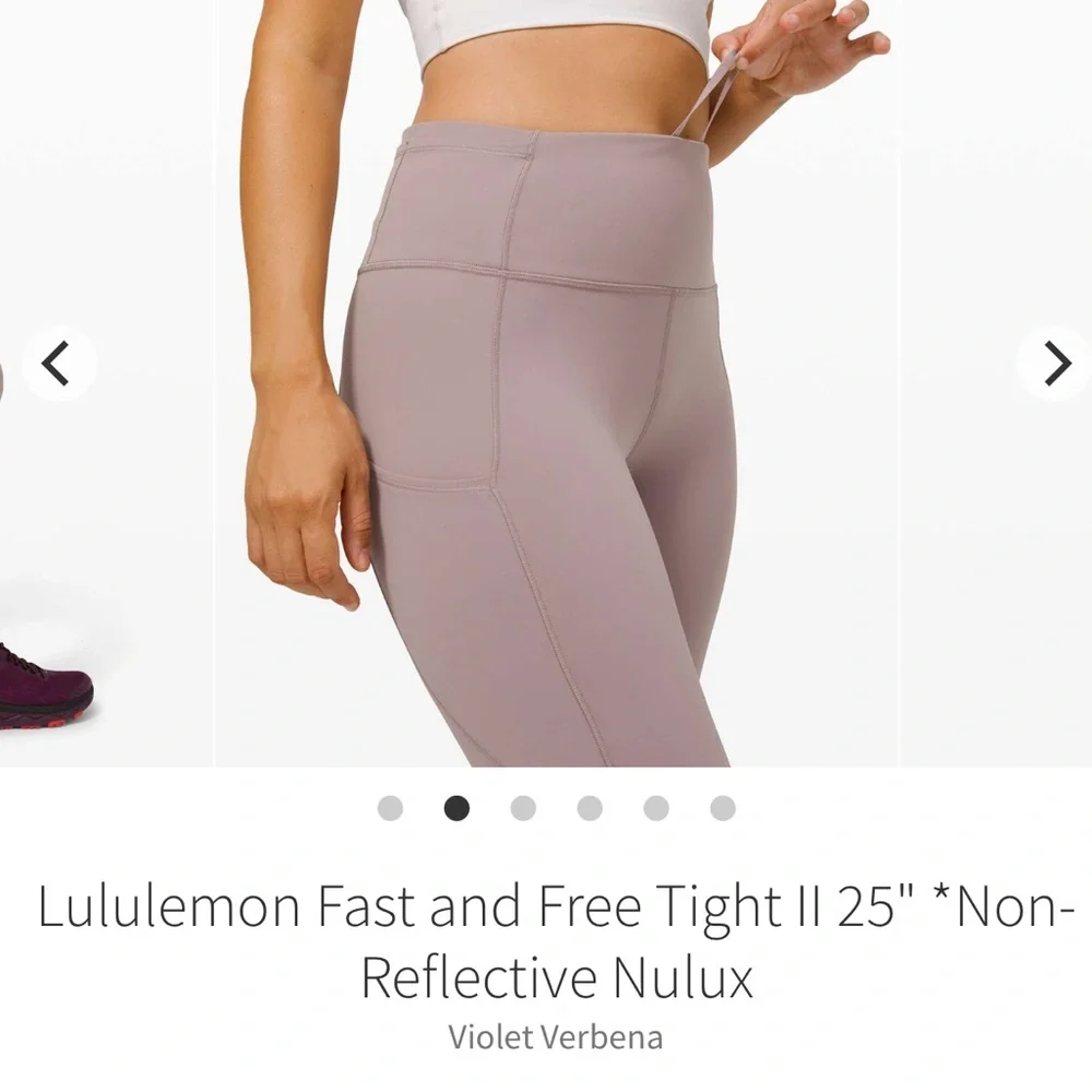 lululemon athletica High-Rise Seam Detail Leggings — Dusty Gray